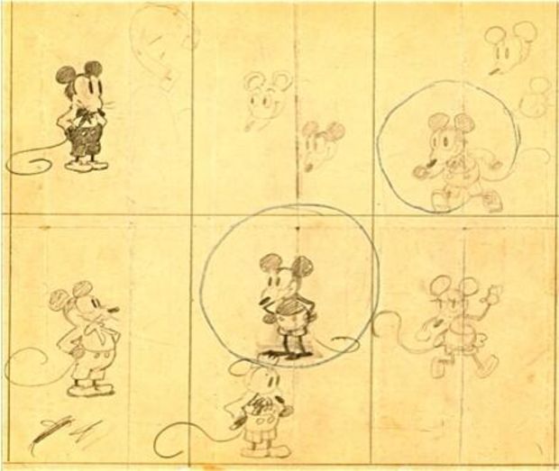 the-early-micky-mouse-drawing-by-walt-disney